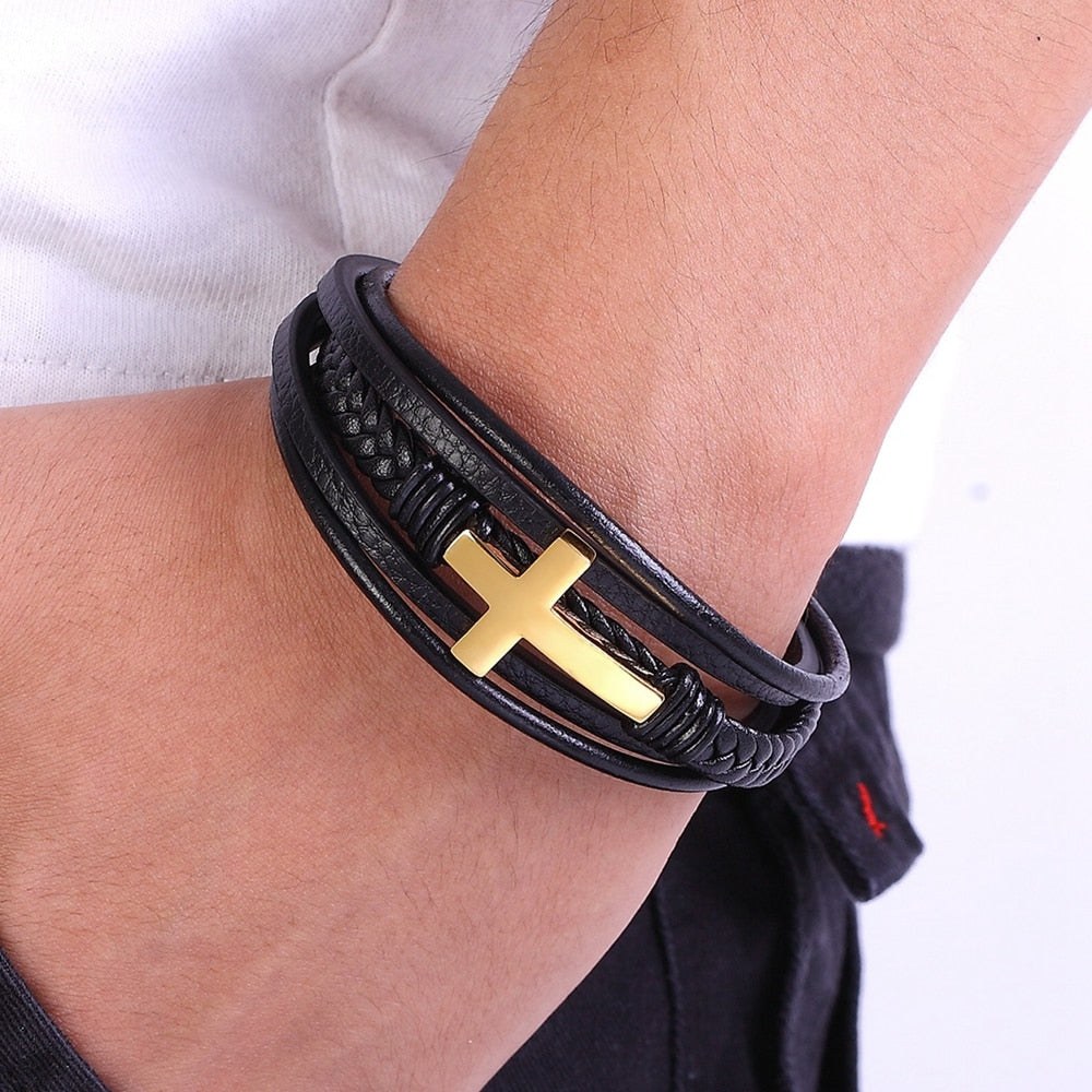 Faith Steel Cross Bracelet - Limited Edition