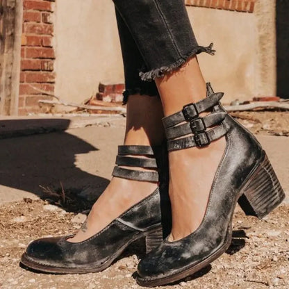 Thia leather heels