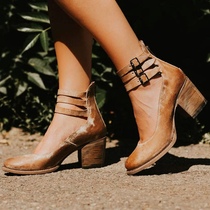 Thia leather heels
