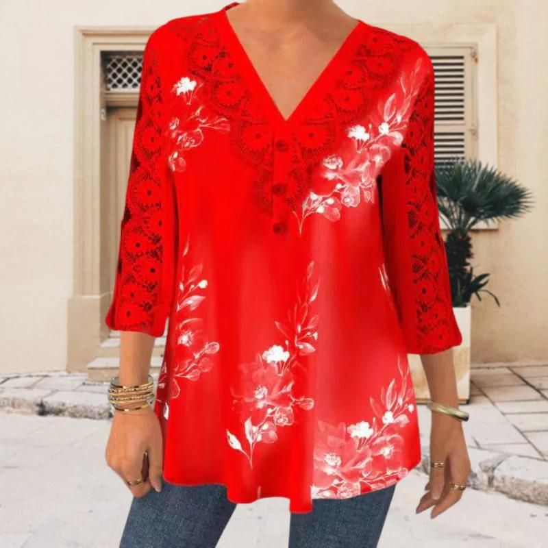 Chinny Sleeve Lace Blouse